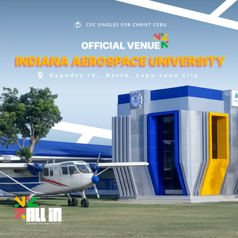 Official venue post: Indiana Aerospace University with a plane out front