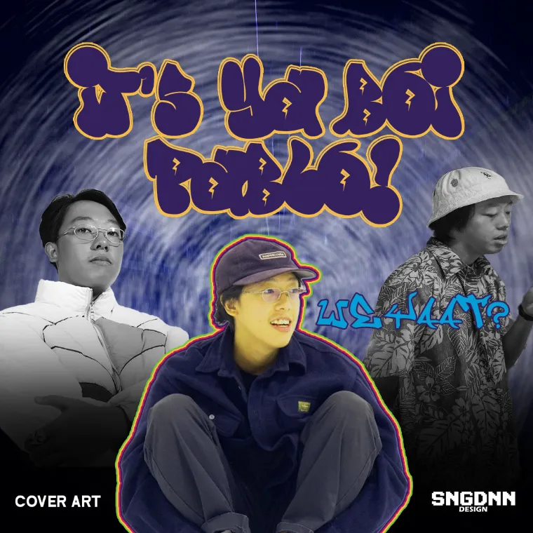 It's Yo Boi Pablo cover art: three friends under graffiti lettering