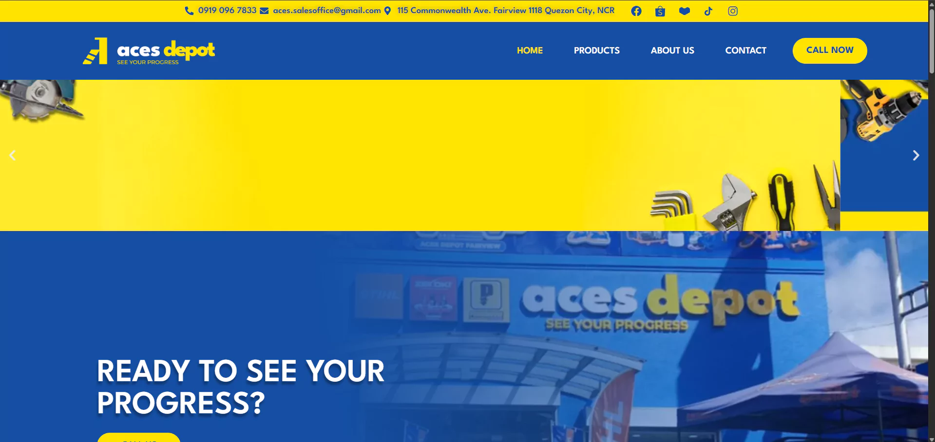 Acesphils hardware store website