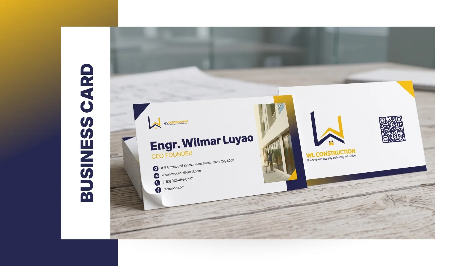 Business card, front and back